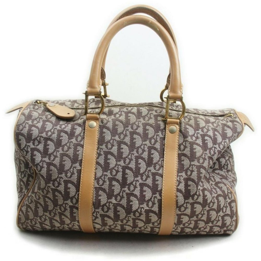 Dior Brown Monogram Trotter Boston Duffle 858597